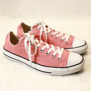 CONVERSE ALL STAR Men's Low Top Sneaker Shoes Pink, Men's Size 10 M, EUR 44